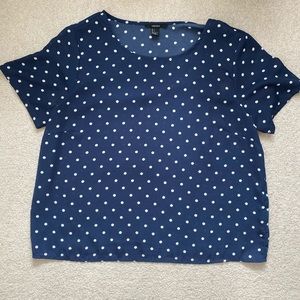 Navy Polka Dot Shirt